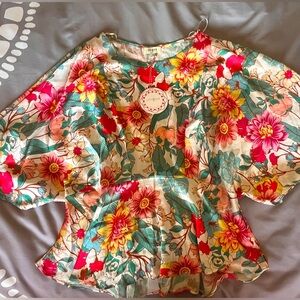 Beautiful, flowy colorful top